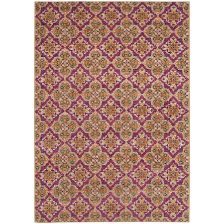 Safavieh Madison Large Rectangle Area Rug, Fuchsia and Gold - 9 x 12 ft. MAD605A-9